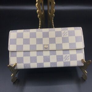 Louis Vuitton | Damier Azur | Porte Feuille Sarah Long Bifold Wallet